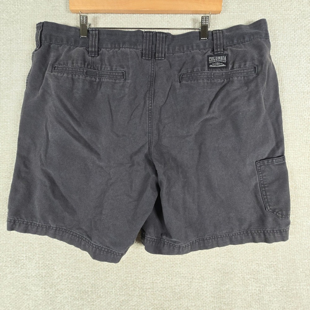 Columbia Sportswear Mens 42 Faded Black Cotton Canvas Utility Hiking Shorts 42 - Picture 2 of 11